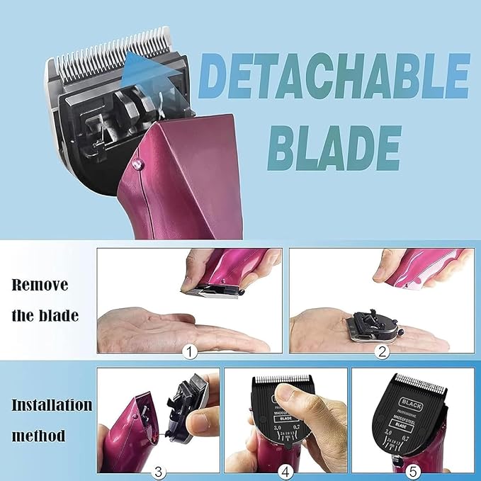 colorski 1PCS Adjustable 5 in 1 Replacement Blades Compatible with Wahl 5 in1 Clipper Bravura, Chromado, Creativa, Figura, Motion, Supergroom Dog Grooming Clippers (Black)