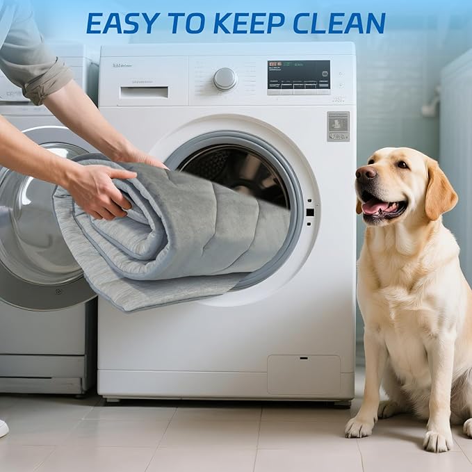 BECROWM Dog Cooling Mat Self Coolings Foldable Cooling Pad for Dog in Summer Coolings Mat for Dogs and Cats Machine Washable (Medium)