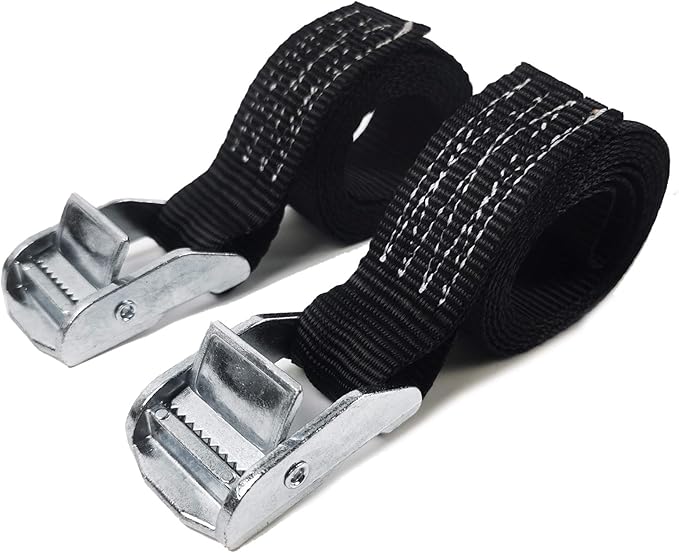 1500 lbs 1" x 6' Tie Down Straps, 2 Pack Adjustable Lashing Straps Ratchet Straps Heavy Duty Ratchet Tie Down Straps Cargo Straps with Cam Buckle Suitable for Carrying Various Cargo or Luggage