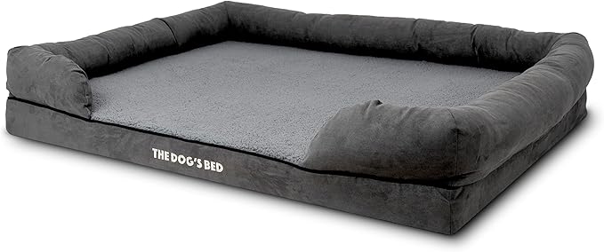 The Dog’s Bed Medium Support Memory Foam Dog Bed XXL Plush Grey, Pain Relief: Arthritis, Hip & Elbow Dysplasia, Supportive, Calming, Waterproof Washable Cover