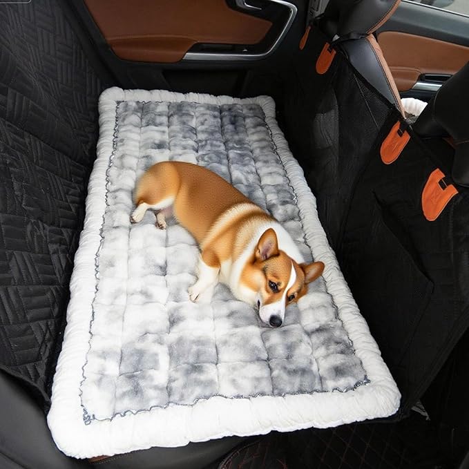 Dog Bed Mat - Crate Pad - Soft Dog Kennel - Multi-Purpose Crate Bed for Dogs & Cats