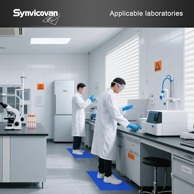 26" x 45" Blue Sticky Mat Tacky Pads Adhesive Floor Mat (5 Packs,150 Sheets,30 Sheets/Pack for Cleanroom Laboratory Hospital Construction Pets Home Indoor Gymnasium and Workshop