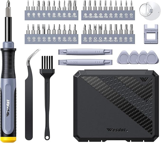 2026 Updated 52in1 Mini Precision Screwdriver Set, [S2 Military-grade alloy] Small Screw Driver Set, Magnetic Repair Tool Kit for Phone, PC, Laptop, Xbox, Switch, Eyeglasses, Watch, Electronic