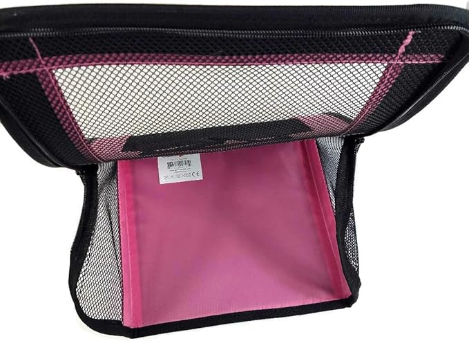 Perfect Petzzz Tote for Lifelike Stuffed Interactive Pet Dogs and Cats, Nylon and Mesh Toy Carrier for Pet Animals, Zippered Carrying Case Accessory (Pink)