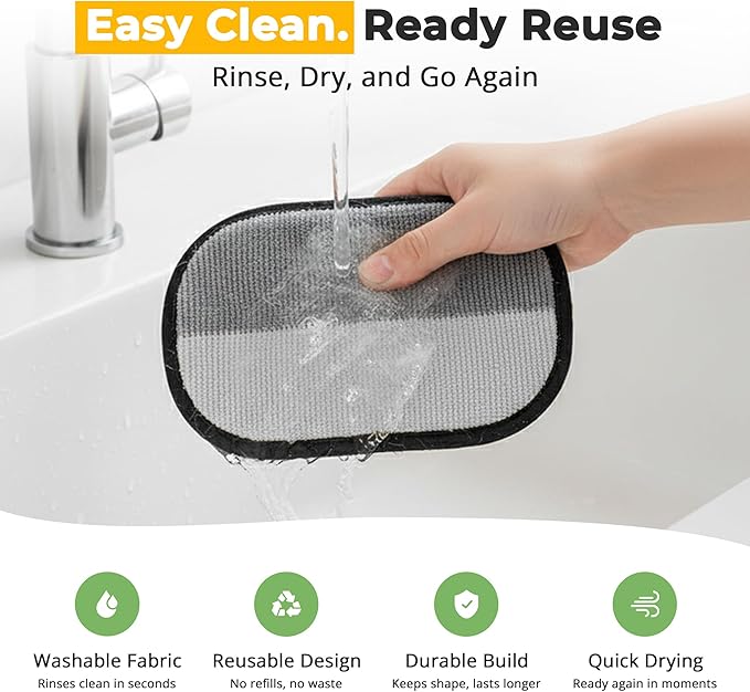 ZARAD Pet Hair Removal Glove for Dogs & Cats – Electrostatic Reusable Dog & Cat Hair Remover Glove | 2-in-1 Pet Grooming Glove & Fur Remover for Furniture (2)