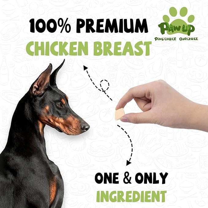 Freeze Dried Dog Treats, Raw Chicken Food for Dogs, Single Ingredient, High Protein Natural Healthy Topper, 3.8 oz