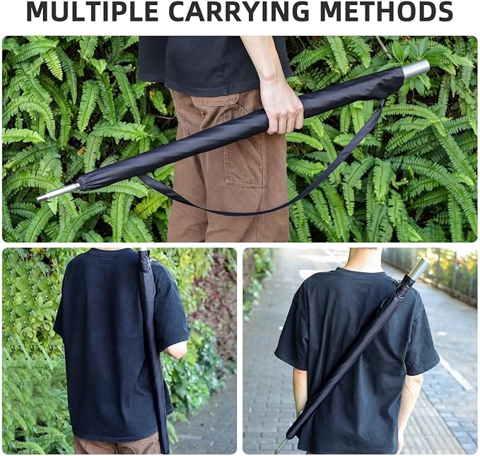 VOSAREA 2pcs Umbrella Storage Pouch with Straps Portable Umbrella Cover Bag for Compact and Lightweight Design for Easy Carrying