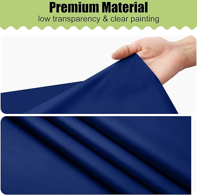 Smiry Disposable Table Cloth 12 Pack, 54 x 108 Inch Waterproof Plastic Tablecloth, Decorative Rectangle Table Covers for Party, Birthday, Picnic, Navy