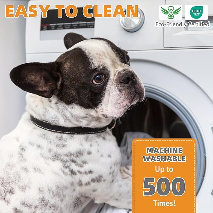 KOOLTAIL Washable Pee Pads for Dogs, 2 Pack Super Absorbent Reusable Puppy Training Pads Waterproof, Nonslip and Leak-Proof Dog Pee Pads, Large Pet Mats Whelping Pads for Floor, Crate, Couch, 24"x36"