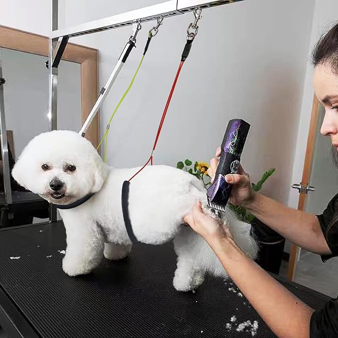 Pet Grooming Loops and Supplies - Dog Belly Loop Restraint No Sit Haunch Holder for Arm and Table, Sturdy Noose Loop for Small Medium Large Dogs