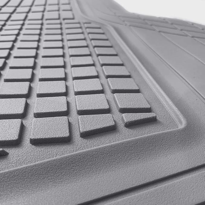 Motor Trend FlexTough Rear Cargo Mat – Heavy-Duty Trimmable Car Trunk Mat for Back of SUV, Universal Rear Cargo Liner for SUV, Flexible Trunk Liner, Automotive Floor Mats & Cargo Liners (Gray)