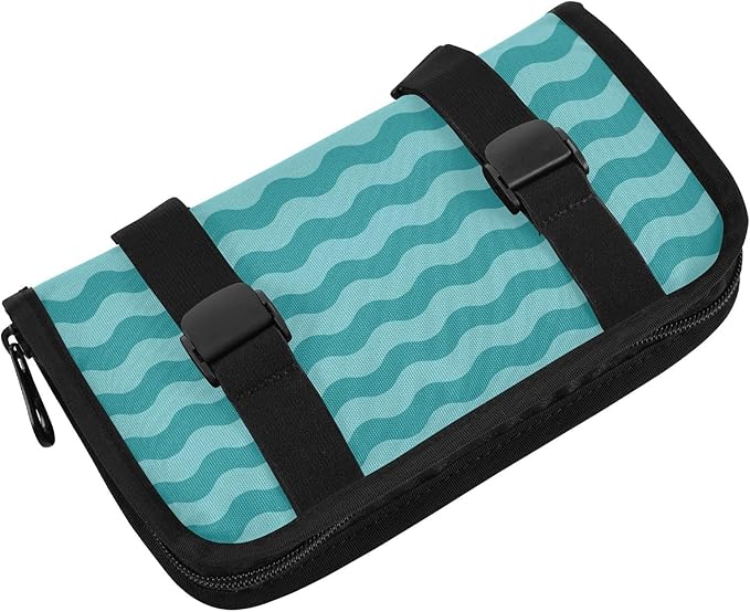Car Tissue Holder Car Napkin Holder Car Tissue Box Dispenser Storage Case Sun Visor Mask Holder with Adjustable Straps Reusable Refillable Sea Wave