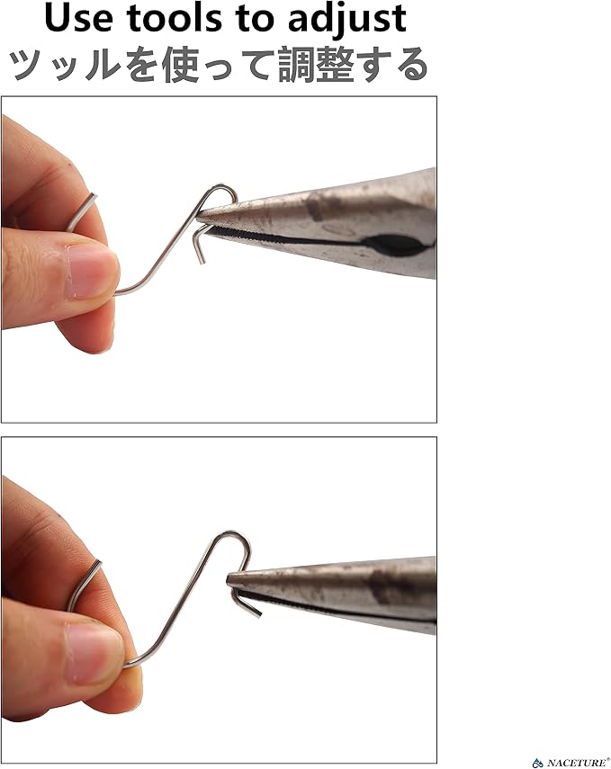 NACETURE 100 Pack Small Metal S Hooks Stainless Steel Wire Hooks - S Shape Hangers Mini S Hooks for Hanging, Fish Shaped Wall Hooks for Hanging Jewelry, Kitchenware, Clothes