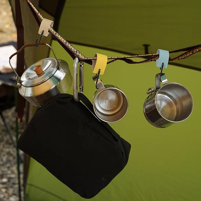 uxcell 4 Pcs PU Leather S Hooks, Multifunctional S Shaped Hooks for Hanging Coat Towel Camping Kitchen Bathroom Handle, Gray