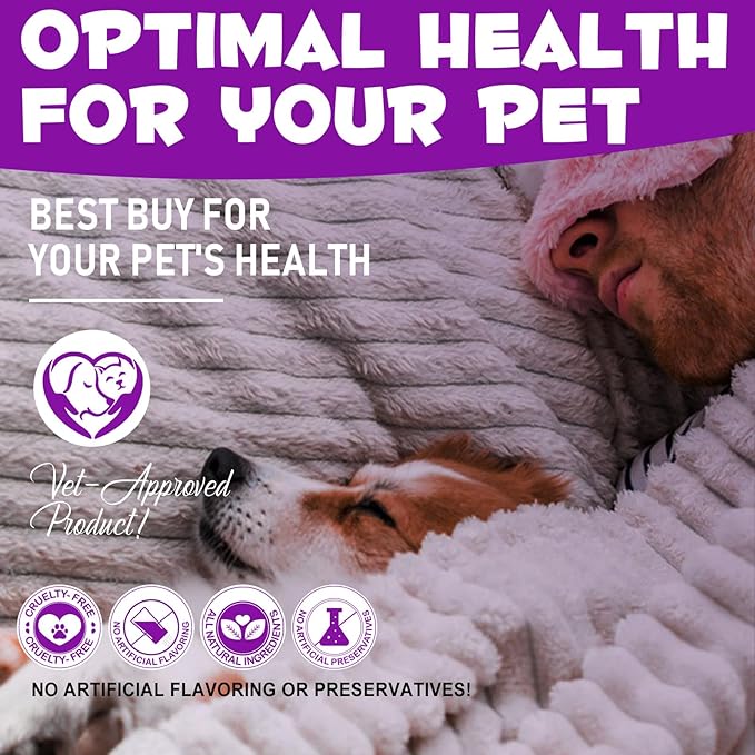 Dog Melatonin - Melatonin for Dogs - Dog Melatonin for Small Dogs - Cat Melatonin - Anxiety & Stress Relief - Promote Relaxation & Deep Sleep for Cat & Dog