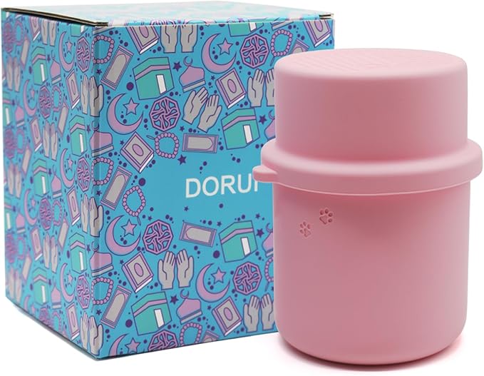 Original Canned Dog Food Storage Container | Silicone Can Cover Pet Food Sealer | BPA Free, Airtight, Dishwasher & Freezer Safe (Pink)