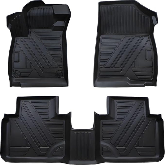 Aiqiying Floor Mats Compatible with Honda Accord 2018-2022 Models，All Weather Carpet Liners Waterproof Durable Custom-Fit Front Rear Full Set Protection TPE Accessories