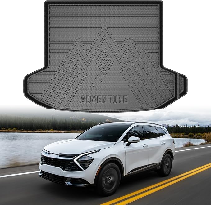 Mixsuper Cargo Liner for Kia Sportage 2023-2025 (No PHEV), Fit for 2026 EX, SX, LX, Trunk Mat for Sportage Accessories Rear Cargo Mat Trunk Liner Black