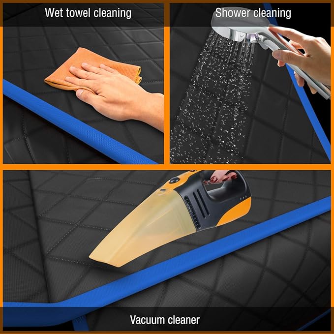 Active Pets Blue XL Dog Car Hammock Back Seat Cover, Waterproof Backseat Cover Protector for Truck Bench Rear of Sedans or SUVs, Essential Pet Supplies Vacuum or Wipe Clean, Machine Washable