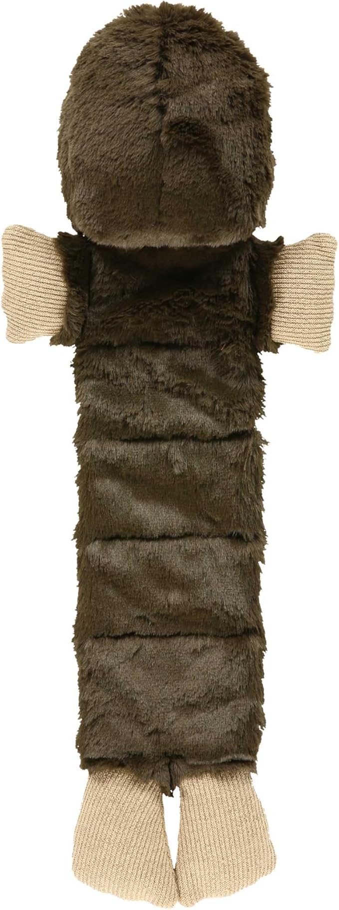 Lazy One Bigfoot Squeaky Dog Toy, Soft Crinkle Toy for Dogs, Durable Fabric for Small, Medium, and Large Breeds