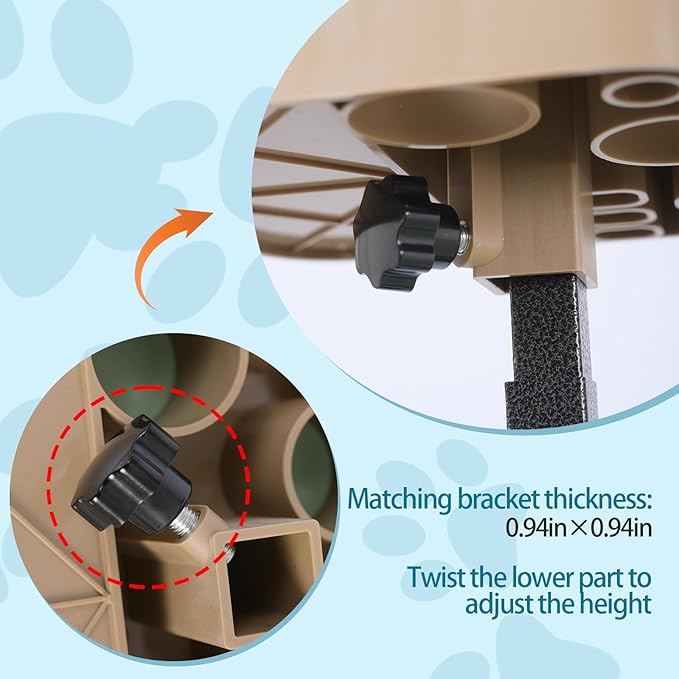 TopLove Adjustable Grooming Tool Organizer for Scissors, Brushes and Combs - Fits Most Beauty Arms