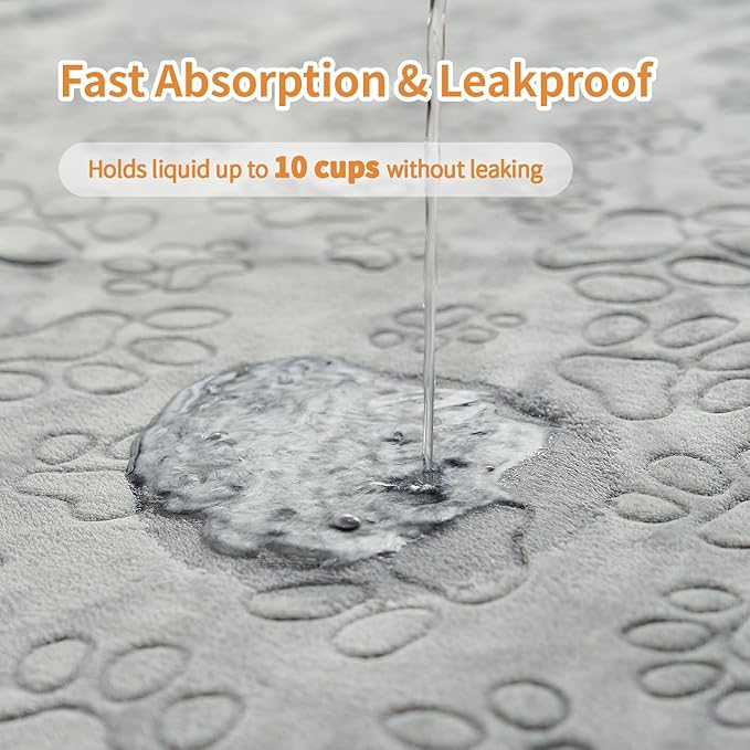 Qeils Reusable Puppy Pads, 34"x 36" 4 Pack Washable Pee Pads for Dogs, Waterproof Non Slip Wee Wee pad, Absorbent and Leakproof Training Mats for Potty, Crate, Playpen, Bed, Sofa