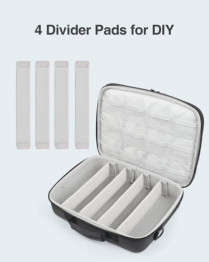 Luxtude Large Barber Case, Barber Bags for Clippers and Supplies, Large Hair Clipper Case for Travel, Clipper and Trimmer Cases, Barbers Accessories for Wahl 5Star/Hatteker/Oneisal/Andis Grooming