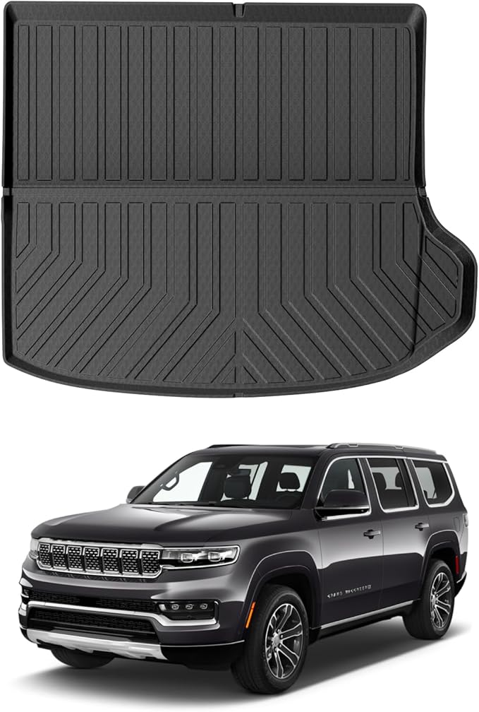 Mixsuper Custom Fit Cargo Liner for New Jeep Grand Cherokee 2026 2025-2022, Only for 5 Seats, All Weather Cargo Mat Rear Trunk Liner Black