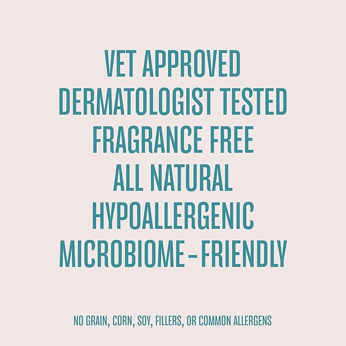 WagWell Daily Cleansing Dog Wipes - Hypoallergenic, Fragrance Free, Microbiome-Friendly Grooming Wipes for Dogs - 50 Count