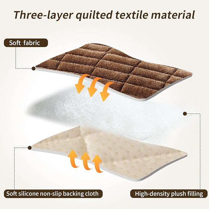 PJLZJFBY Couch Covers for Dogs, Velvet Dog Couch Cover, Pet Couchs Covers for 3-Seater, Couchs Protector for Dogs, Sofa Cover for Pets Washable(1PC, Dark Brown, 27.5"×82.6", 3-Seater)