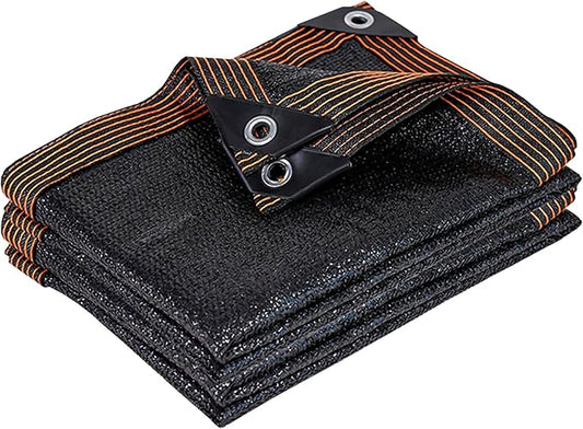 QLOFEI Shade Cloth for Garden, 60-70% Sun Screens for Patio Pergola Outdoor, Easy to Hang Mesh Tarp Shade Cloth with Grommets, Shade Neting Cover for Kennel Chicken Coop Plant Shade Sail, 4x6 FT