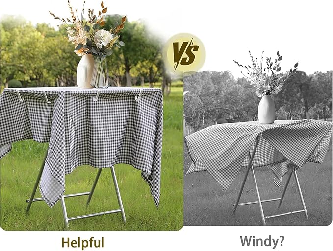 24 Pcs Clear Tablecloth Clips for Outdoor Table Cloth Clips for Keep Tablecloth from Sliding Transparent Plastic Cloth Clips for Camping Party Folding Thick Tables Wind Resistant Secure Table Cover L