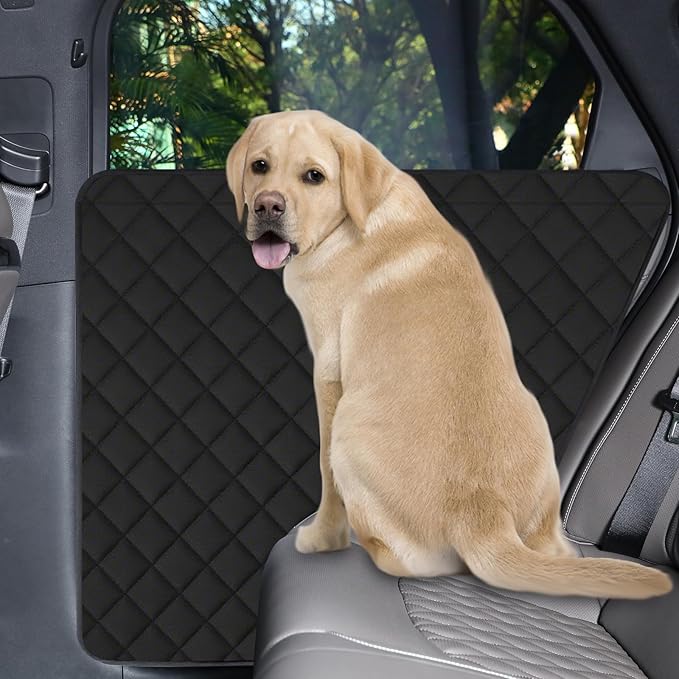 Dog Car Door Protector, 2 Pack Heavy Duty 5-Layer Car Door Protectors from Dog Scratching,Waterproof Door Protectors for Vehicles,Universal Fit for Cars, Trucks, SUVs, Storm Black