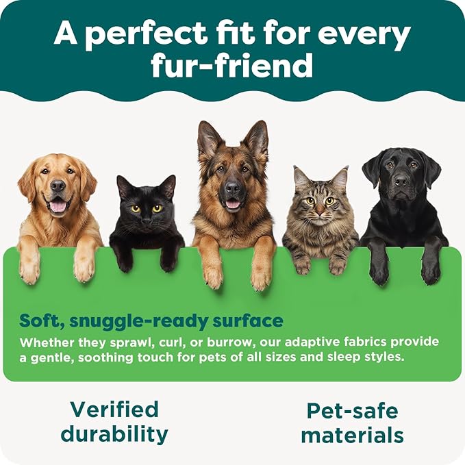 Furhaven Waterproof Throw Blanket for Dogs & Indoor Cats, Washable - Shaggy Plush Calming Long Faux Fur & Velvet Dog Blanket - Mist Gray, Medium