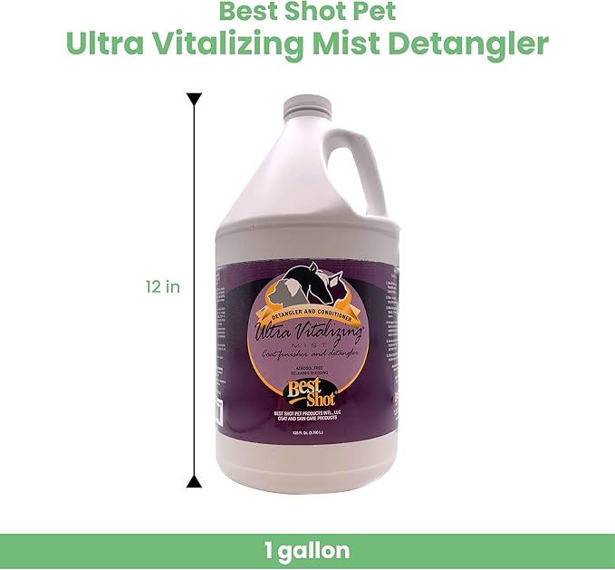 Best Shot Pet Ultra Vitalizing Mist Detangler, 1 gallon