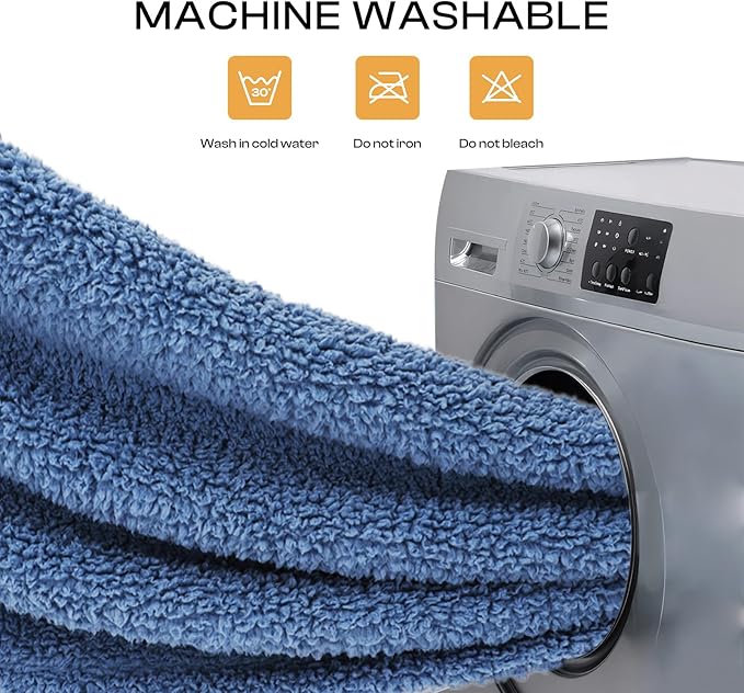 Luciphia Premium Fleece Dog Puppy Blanket Soft Pet Sherpa Calming Cat Blankets Throw for Small Medium Dog Cat(Haze Blue,30x20 inches)