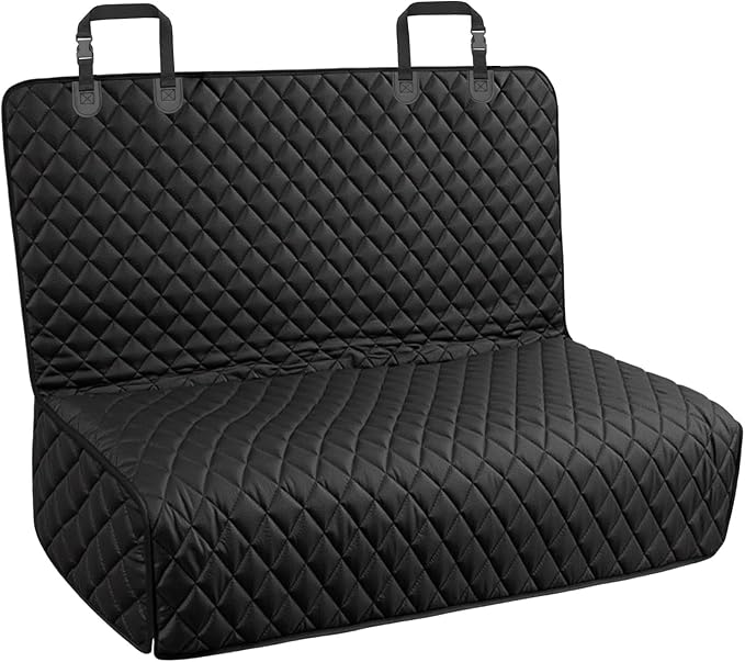 URPOWER Dog Car Seat Cover for Back Seat - Waterproof Bench Seat Cover Fits Middle Armrest for Cars, SUVs & Small Trucks, Nonslip Backseat Dog Covers Rear Seat Protector for Pets and Child