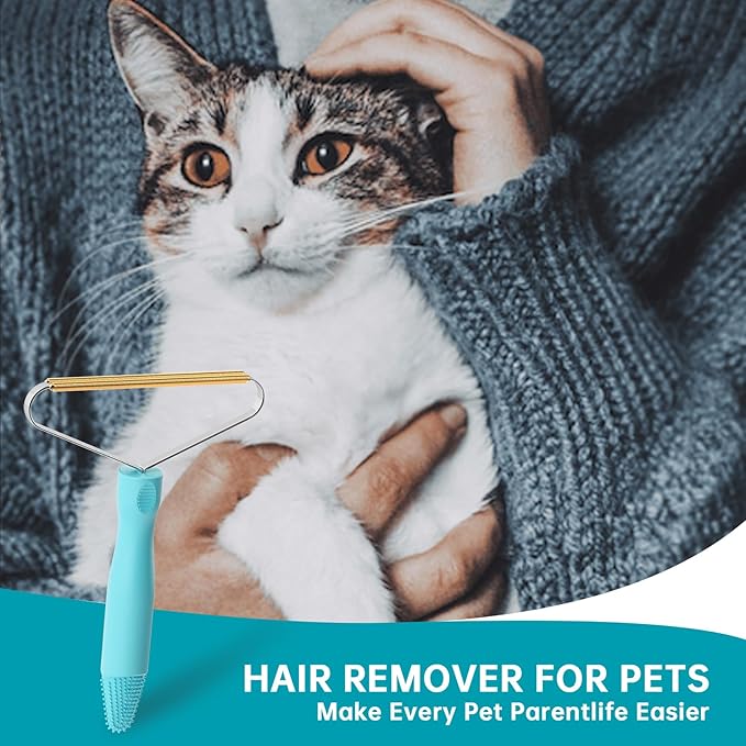 Pet Hair Remover,Deep Cleaning Dog Cat Hair Remover,Pet Hair Removal Tool,Fur Removal Tool,Portable Carpet Scraper Rake,Carpet Rake for Carpet,Car Mat,Couch,Pet Bed,Furniture,Rug(2Pcs)