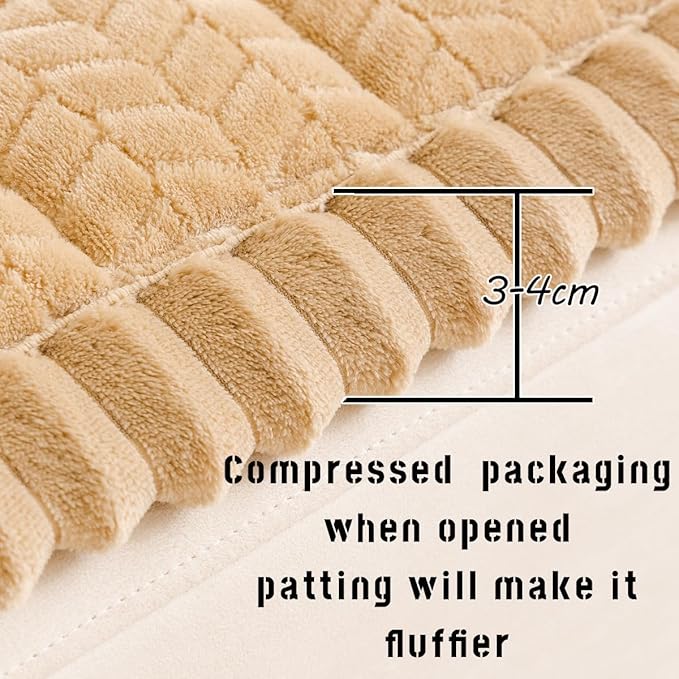 Mitid Sofa Cover Fuzzy Couch Cover for Pet, Couch Covers for Dogs Washable Non-Slip Sofa Slipcover Cushion Protector Pets Friendly Mat Bed