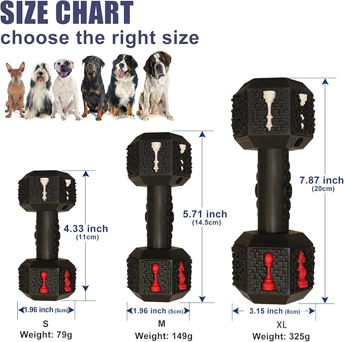 Hswaye Dog Chew Toys for Aggressive Chewers,Food Grade Non-Toxic Dental Pet Toy,Tough Durable Indestructible Dog Toys for XSmall Dogs.Black（5IB-8IB）