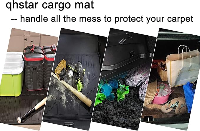 All Weather Rear Cargo Liners Trunk Tray Mats Protector Compatible with 2018-2025 Honda Accord Models, 3D Waterproof Durable Odorless Flexible TPO Accessories Custom Fit