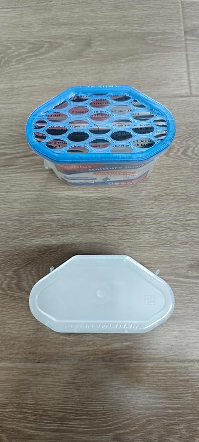 Vacplus Moisture Absorbers 12 Pack, 10.5 Oz, Humidity Absorber Boxes Attracts Extra Moisture from Your Bathroom, Closet, Kitchen, Dehumidifier for Closet (Fragrance Free), Blue