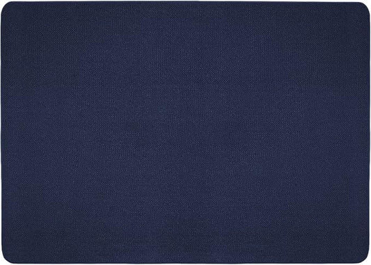 House, Home and More Skid-Resistant Carpet Indoor Area Rug Floor Mat - Navy Blue - 5 Ft X 7 Ft - Non Slip Rubber Backing, Stain Resistant, Dog Friendly, Living Room Bedroom Kitchen Entryway