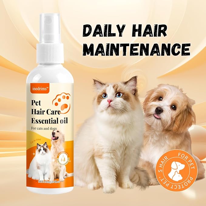 Dog Detangler Spray - Detangling Plus Shine Mist for Dogs | Best Detangling Spray for All Dogs & Puppies for Shiny Coats and Dematting | 3.5 Oz Bottle