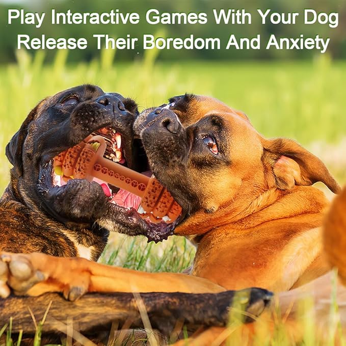 Hswaye Dog Chew Toys for Aggressive Chewers,Food Grade Non-Toxic Dental Pet Toy,Tough Durable Indestructible Dog Toys for Small Medium Dogs.Orange（8IB-15IB）