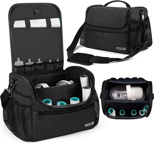 Pet Travel/Grooming Supplies Organizer Carry Bag - Compatible with Oneisall/Neabot Dog Grooming Vacuum, Large Capacity - Bag Only (Black)