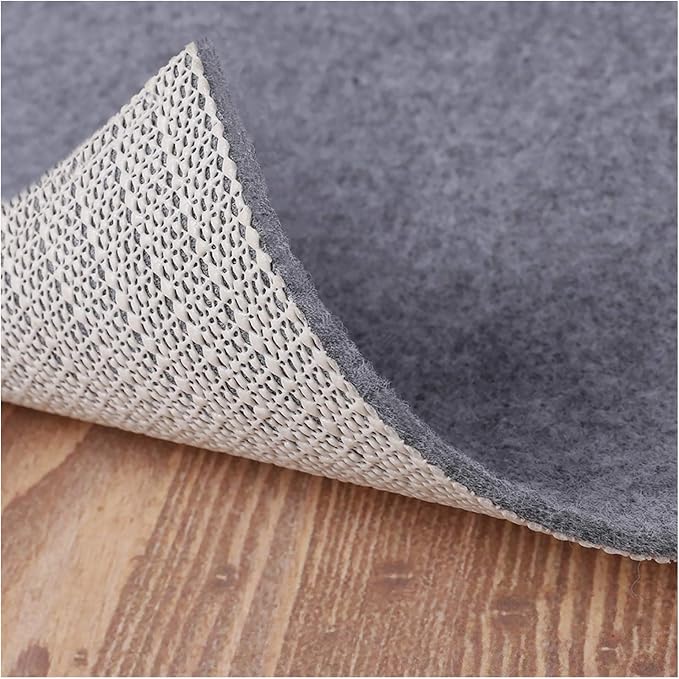 Non Slip Rug Pad Grippers - Square 6x6 Ft, 1/8" Thick, (Felt + Rubber) Double Layers Area Carpet Mat Tap, Provides Protection Cushioning for Hardwood or Tile Floors