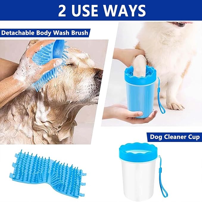 Dog Paw Cleaner and Washer Kit with Towel