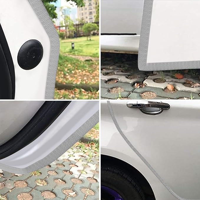 MYFAMIREA 33Ft(10M) Long Car Door Edge Guards, U Shape Edge Trim Rubber Seal Protector Car Door Protection Anti-Collision Rubber Clips Easy to Cut No Need Adhesive Fit for Most Vehicles| Grey