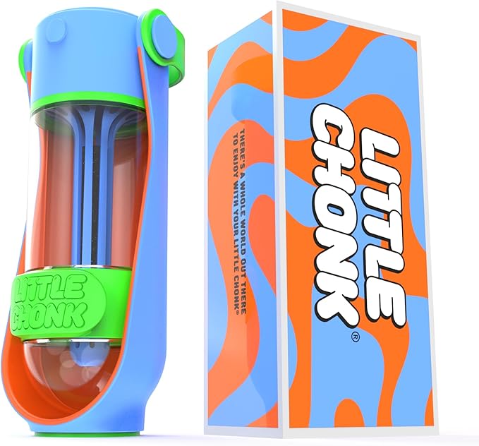 Lil Gulp Water Bottle | Advanced Carbon Filtration for Safe Filtered Water on The Go | BPA-Free Leak-Proof Portable Dog Travel Water Bottle with Retractable Water Spout, 15 Fl oz - Sherbet Soaker